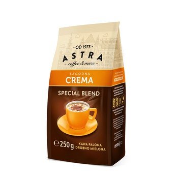 Kawa Astra Łagodna Crema mielona 250g - ASTRA COFFEE & MORE