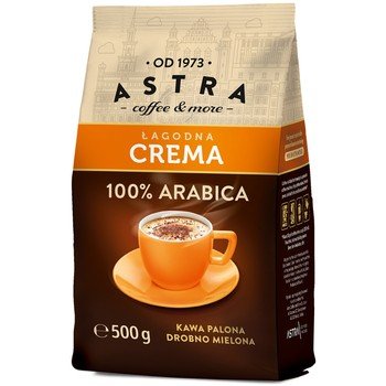 Kawa Astra Łagodna Crema mielona 500g - ASTRA COFFEE & MORE