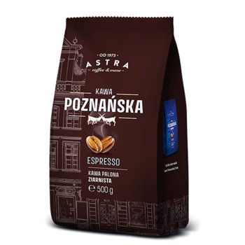 Kawa Astra Poznańska Espresso ziarnista 500g - ASTRA COFFEE & MORE