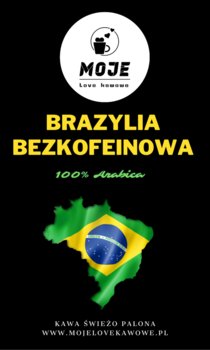 Kawa Brazylia Bezkofeinowa 250G Zmielona - Moje Love Kawowe