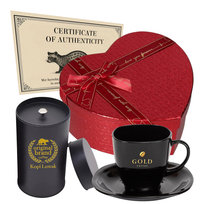 Kawa Kopi Luwak + filiżanka w pudełku o kształcie serca - Kawa na prezent.