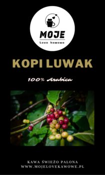 Kawa Kopi Luwak Sumatra- Certyfikat Ziarnista 200G. - Moje Love Kawowe
