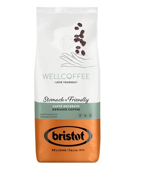 Kawa mielona, łagodna dla żołądka, Bristot Wellcoffe Stomach Friendly, Gentle 200g - Bristot