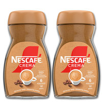 Kawa rozpuszczalna Nescafe Crema 200g 2x słoik zestaw 2 opakowania kawy Nescafe