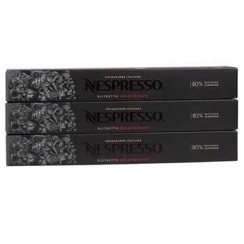 Kawa w kapsułkach o smaku Ristretto Decaffeinato, bezkofeinowa NESPRESSO 100 kapsułek - NESPRESSO