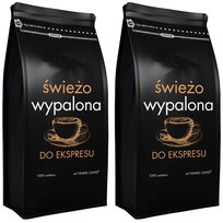 Kawa ziarnista 100% ARABICA ŚWIEŻO PALONA DO EKSPRESU (2x1kg)