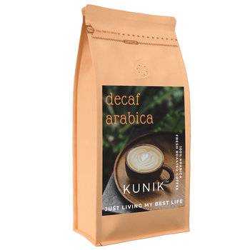 Kawa ziarnista 1kg Decaf Bezkofeinowa 100% Arabica Świeżo palona - Yankee Caffee