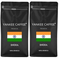 Kawa ziarnista 2kg 100% Arabica świeżo palona India Do ekspresu (2x1kg)