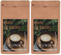 Kawa ziarnista 2kg ŚWIEŻO PALONA 100% ARABICA KUNIK Taste of Exotic (2x1kg)