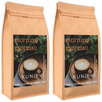 Kawa ziarnista 2kg ŚWIEŻO PALONA 100% ARABICA Morning Espresso (2x1kg) - Yankee Caffee
