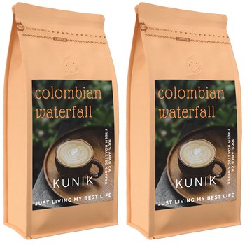 Kawa ziarnista 2kg ŚWIEŻO PALONA ARABICA Colombian Waterfall (2x1kg) - Yankee Caffee