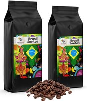 Kawa Ziarnista Brasil Santos 2X1000G Los Gustos