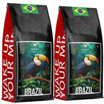 Kawa Ziarnista Brazylia 2Kg - Świeżo Palona 100% Arabica - Blue Orca Coffee