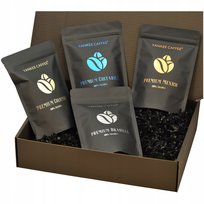 Kawa ziarnista Do ekspresu 100% ARABICA Świeżo Palona Zestaw na prezent