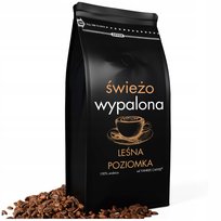 Kawa ziarnista Do Ekspresu 1kg ŚWIEŻO PALONA 100% Arabica smakowa POZIOMKA