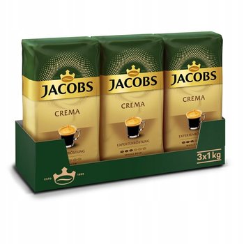 Kawa ziarnista Jacobs Crema zestaw 3x 1kg intensywność 3/6 - Jacobs