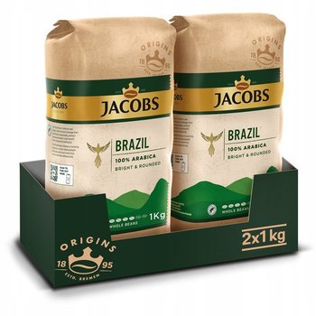 Kawa ziarnista Jacobs Origins Brazil Arabica 100% zestaw 2 kg - Jacobs
