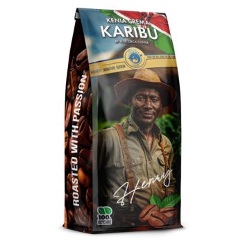 Kawa ziarnista KENIA KARIBU CREMA 1kg Farmers Limited Edition BLUE ORCA - Blue Orca Coffee