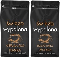 Kawa ziarnista Świeżo Palona Zestaw 2x1kg 100% Arabika Yankee Caffee (śNP,śB)