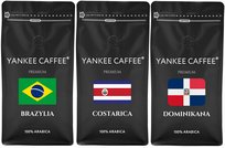 Kawa ziarnista Świeżo Palona Zestaw 3x1kg z różnych krajów Yankee Caffee (B,C,D)