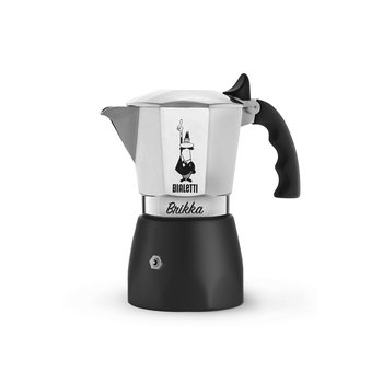 Kawiarka Bialetti Brikka, 4tz, 200 ml, srebrno-czarna - Bialetti