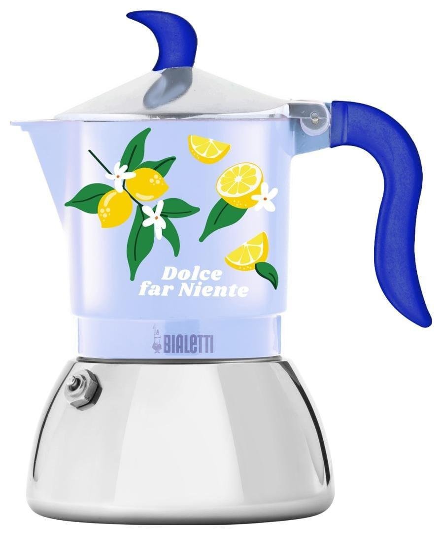 Bialetti Bialetti Kawiarka Fruit Vibes Fiametta Induction 4Tz (150 Ml) Niebieska