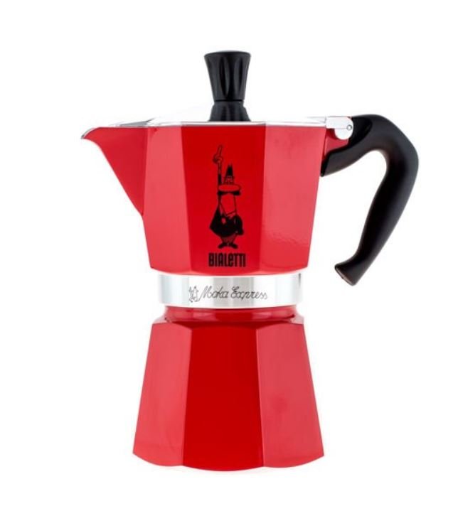Bialetti Bialetti Kawiarka Moka Express 6Tz Czerwona