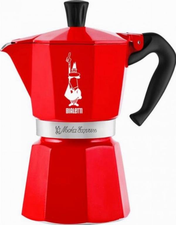 Bialetti Bialetti Kawiarka Moka Express Nutcracker 6Tz Czerwona