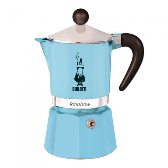 Kawiarka Bialetti Rainbow 3tz błękitna