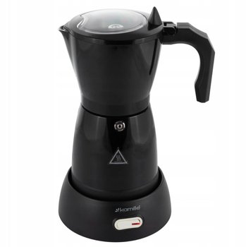 Kawiarka Elektryczna 6 Filiżanek Czarna 300Ml - Kamille