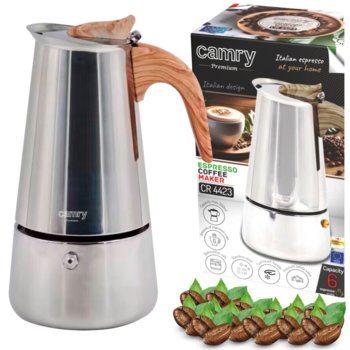 Kawiarka indukcyjna 320ml, stal nierdzewna, easy-clean Camry | CR4423 - Camry