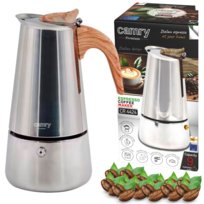 Kawiarka indukcyjna Camry 450ml, stal nierdzewna, mycie w zmywarce, termoizolowany uchwyt, producent Camry, SKU CR4424