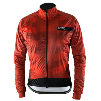 Kaymaq jws-001 męska zimowa ocieplana kurtka rowerowa softshell, czerwona m - KAYMAQ