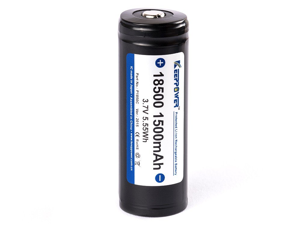Zdjęcia - Bateria / akumulator Keeppower 18500 - 1500mAh 3,6V - 3,7V zabezpieczony  ( PCB )