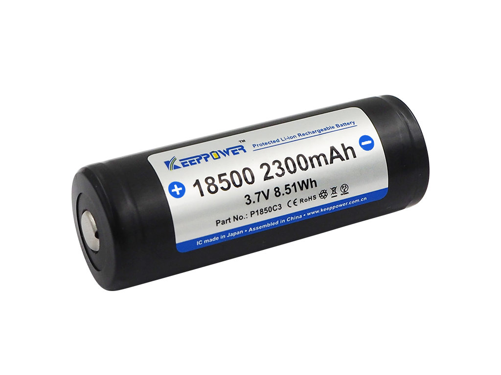 Zdjęcia - Bateria / akumulator Keeppower 18500 - 2300mAh 3,6V - 3,7V zabezpieczony  (PCB)