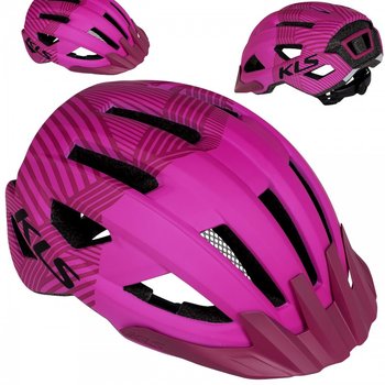 Kellys, Kask rowerowy, DAZE MTB z daszkiem, różowy, rozmiar S - Kellys