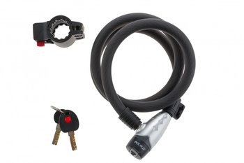 Kellys, Zamknięcie spiralne na klucz, Hardcoil, 120 cm - Kellys