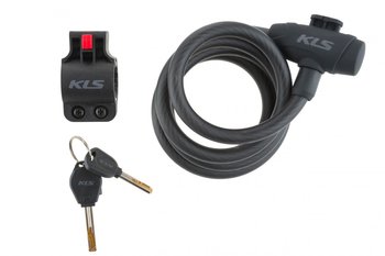 Kellys, Zamknięcie spiralne na klucz, Recoil, 180 cm, czarny - Kellys