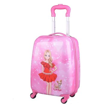 Kemer, Walizka dziecięca, Laleczka, różowa - KEMER