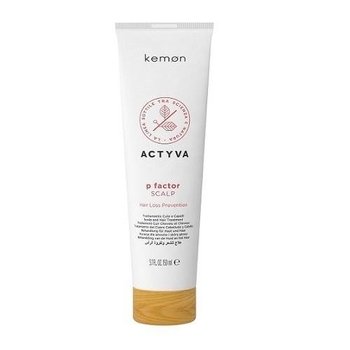 Kemon Actyva P Factor Scalp, Preparat Maska do Pielęgnacji Skóry Głowy Bogaty w Składniki Detoksykacyjne i Łagodzące, 150ml - Kemon