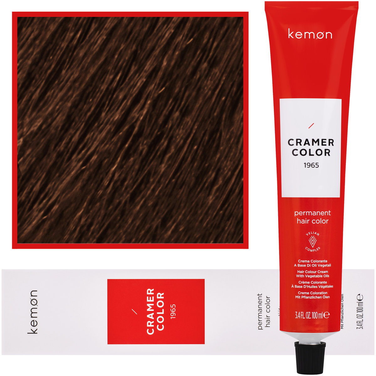 Zdjęcia - Farba do włosów Kemon , Cramer Color 100ml kremowa  z olejkami roślinnymi 8, 