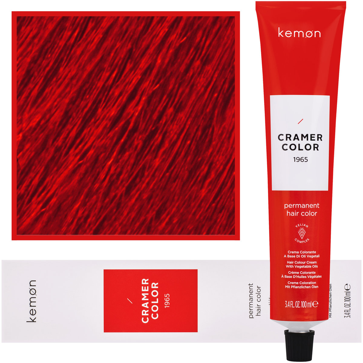 Zdjęcia - Farba do włosów Kemon , Cramer Color 100ml kremowa  z olejkami roślinnymi CL 