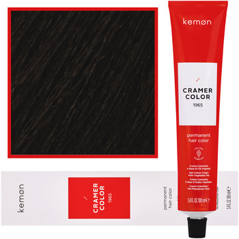 Kemon, Cramer Color, Kremowa farba do włosów z olejkami roślinnymi 4,008 Nordycki Super Naturalny Brąz, 100 ml - Kemon
