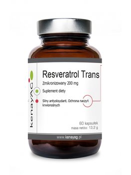 KenayAG, Resveratrol Trans 200mg, suplement diety, 60 kapsułek - Kenay