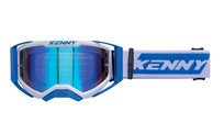 KENNY RACING GOGLE PERFORMANCE EVO 2 BLUE- MIRROR LENS - LUSTRO KOLOR NIEBIESKI/BIAŁY Inna marka
