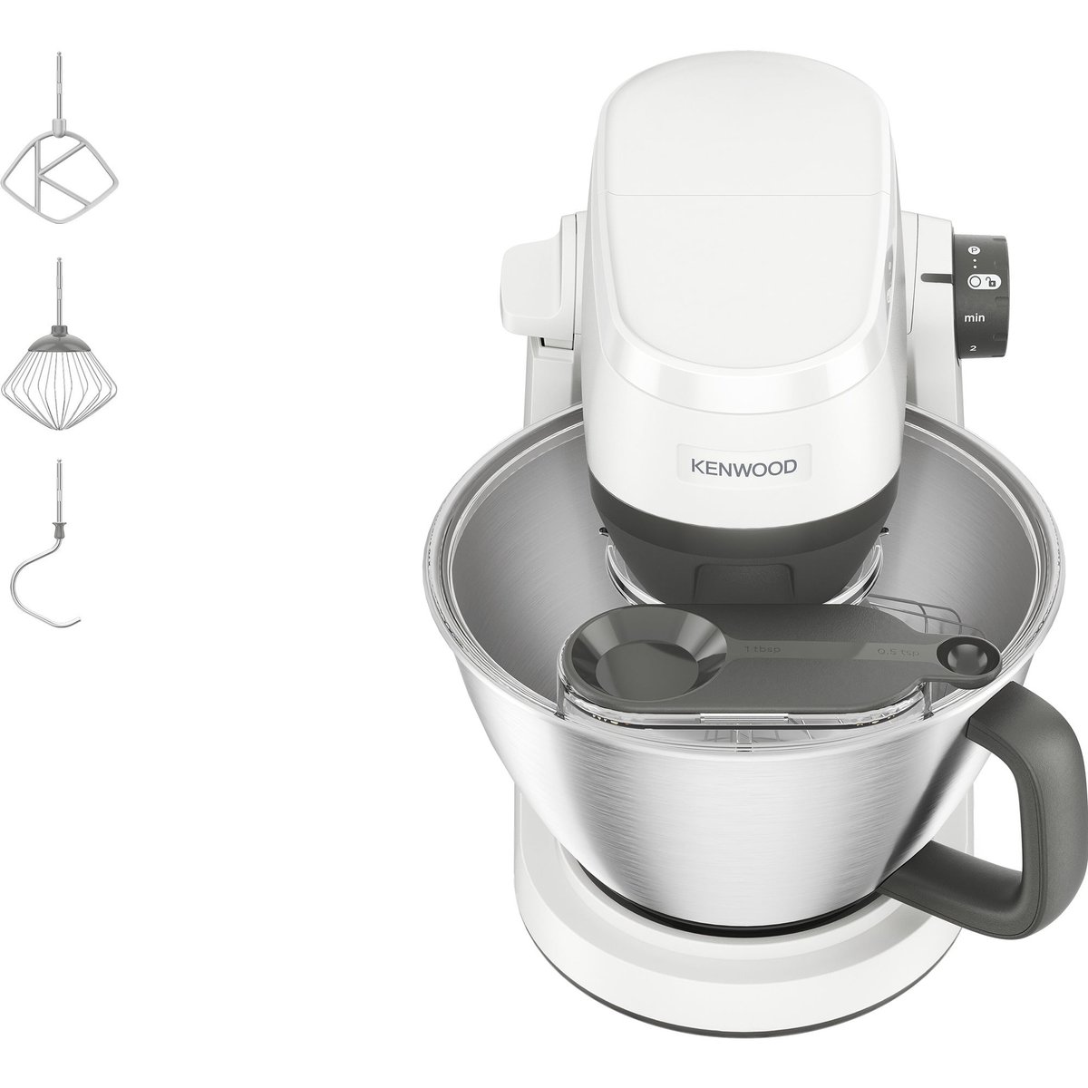 Kenwood Multi-Tasker KHC30.000WH (gray/white, 1,000 watts, 4.3 liter bowl with handle)