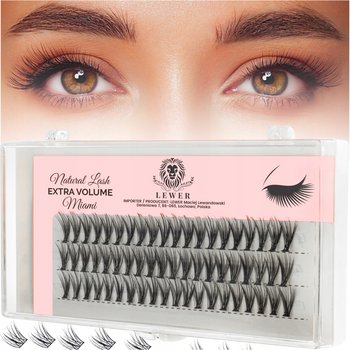 Kępki Rzęsy Eyelash Lewer Miami Extra Volume 11mm Gęste Naturalne Jedwabne - Lewer