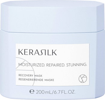 Kerasilk Recovery Mask, Maska Intensywnie Regenerująca z Biomimetycznym Jedwabiem i Hyaloveil, 200ml - KERASILK