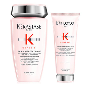 Kérastase Genesis, Zestaw wzmacniający przeciw wypadaniu i łamaniu włosów: kąpiel 250ml + odżywka 200ml - Kerastase
