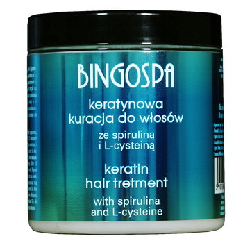 Keratynowa kuracja do włosów ze spiruliną i L-cysteiną BINGOSPA - BINGOSPA